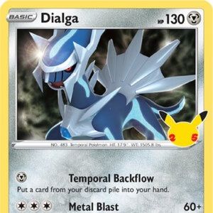 Pokemon Dialga 20/25 Rare Holofoil Stamped Celebrations 2021